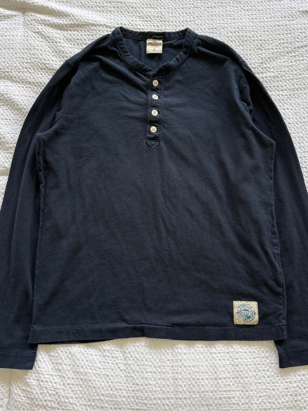 Hollister Long Sleeve Henley Shirt